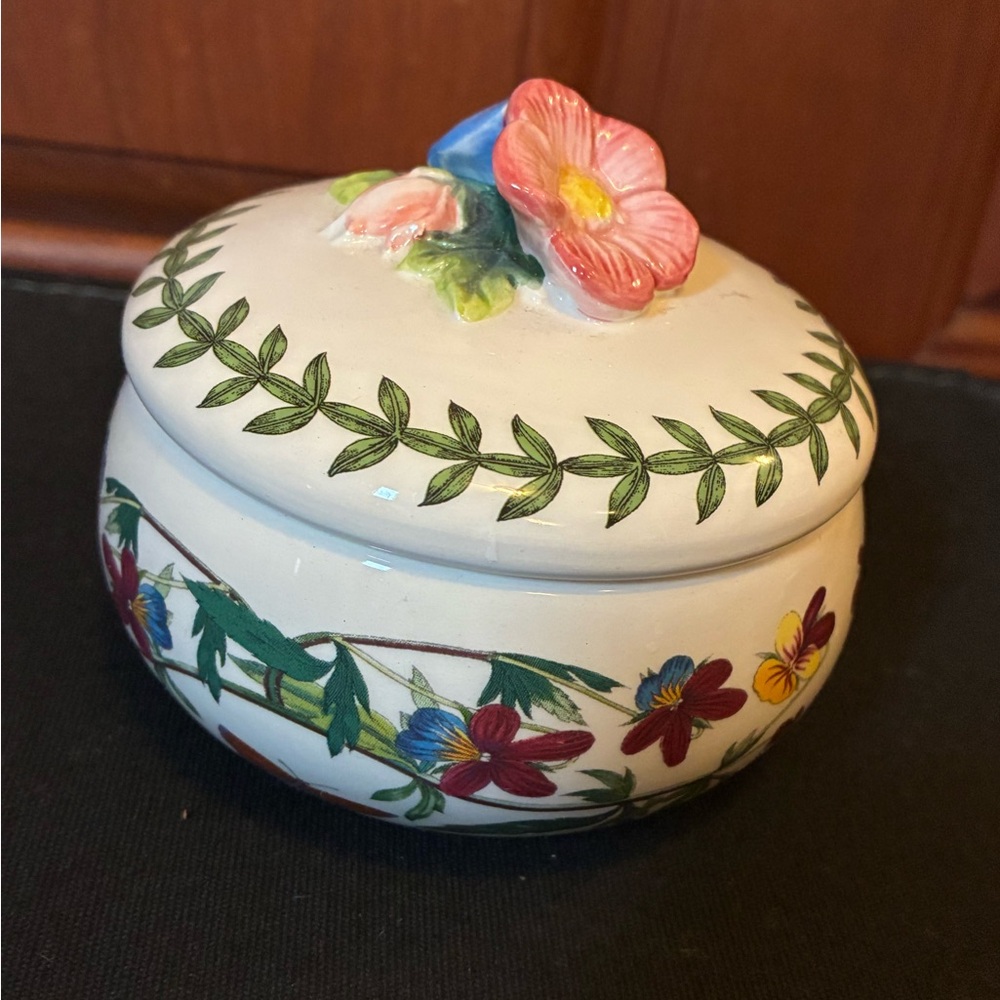 Portmeirion Floral Ceramic Jar with Lid